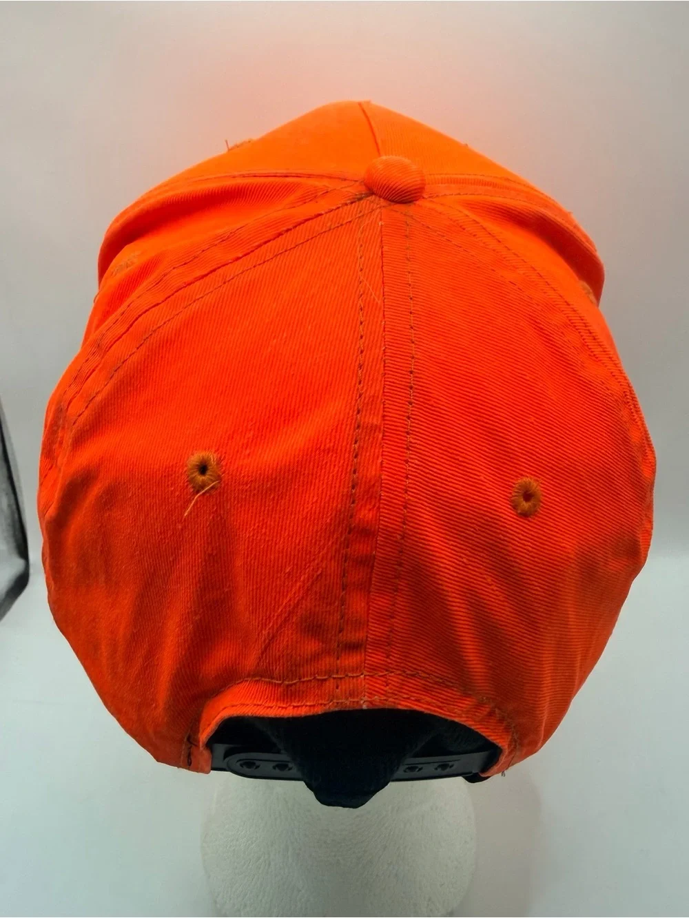 Blaze Orange Safety Hunting Hat Blank Adjustable SnapBack Baseball Cap